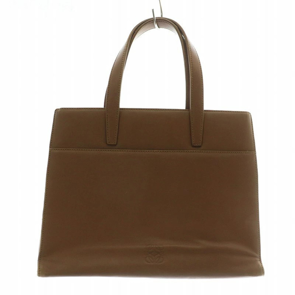 Loewe Handbag Shoulder Leather Anagram Brown XZ